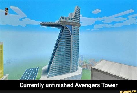 Currently unﬁnished Avengers Tower - Currently unfinished Avengers Tower - iFunny | Minecraft ...