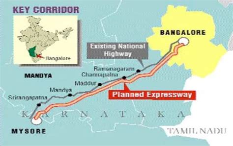 Bangalore Mysore Expressway Route Map