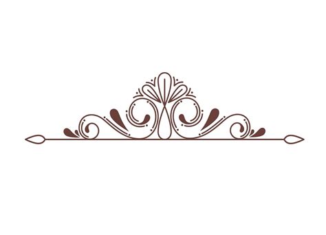 floral divider vintage 6060832 Vector Art at Vecteezy