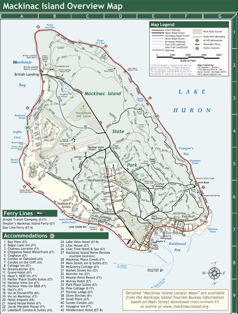 Mackinac Island Tourism Map - Best Tourist Places in the World