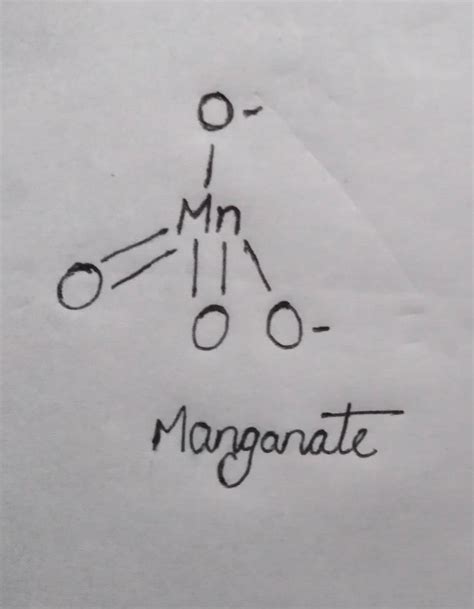 draw the structure of manganate on and permanganate ion - Brainly.in