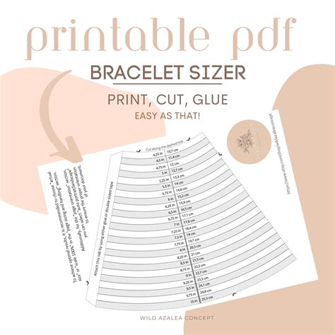 Printable Bracelet Sizer Measurement Cone Measuring Cone - Etsy