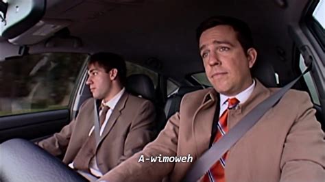 The Office - Andy Bernard Singing The Lion Sleeps Tonight - YouTube