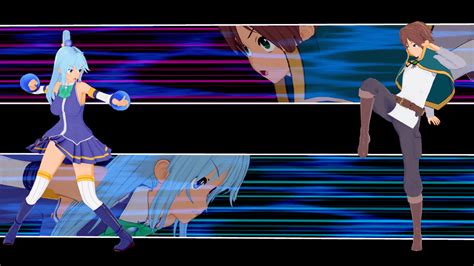 Aqua vs Kazuma in a fist fight! Place your bids! : r/Konosuba