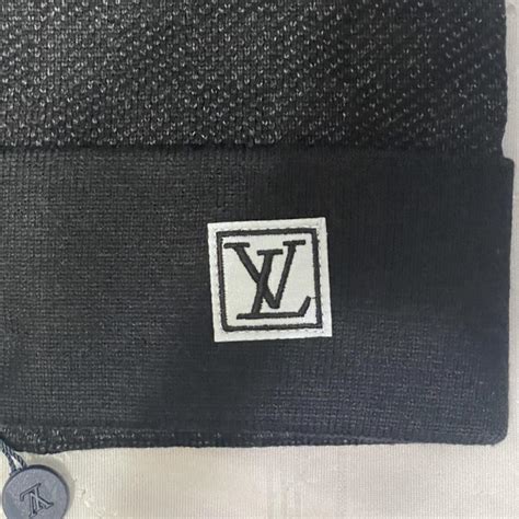 Louis Vuitton black beanie brand new - Depop