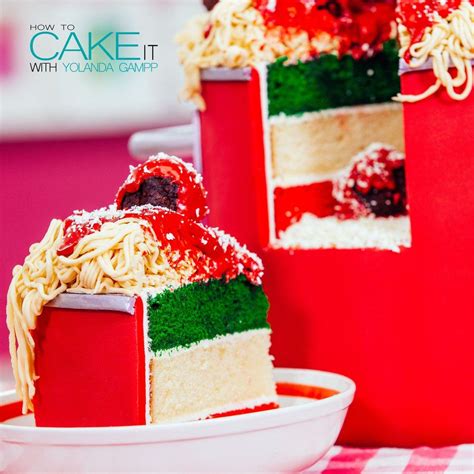 With An Italian Flag Surprise Inside and Fondant Noodles! | Cake decorating supplies, Eat cake, Cake