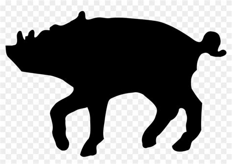 Heraldic Figure Boar - Carabao Silhouette - Free Transparent PNG Clipart Images Download