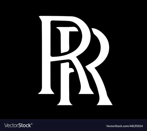 Rolls royce brand logo car symbol white design Vector Image