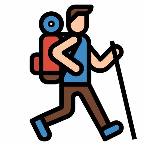 Hiking, sport, trekking, walking icon - Download on Iconfinder