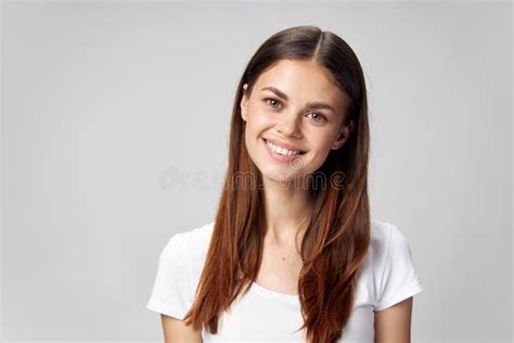 Woman Smiling Her Head Tilted To Side Stock Photos - Free & Royalty ...