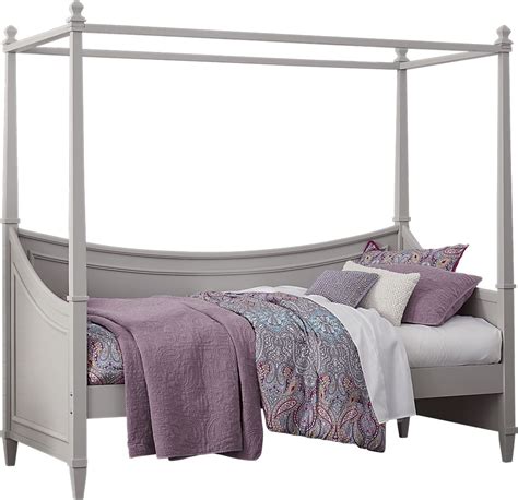 Kids Jaclyn Place Gray Twin Canopy Daybed - Rooms To Go