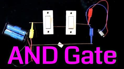 AND gate logic circuit using switch | Introduction to logic gate - YouTube