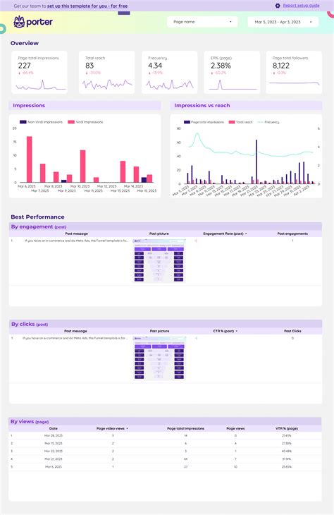 Facebook Insights Report Template