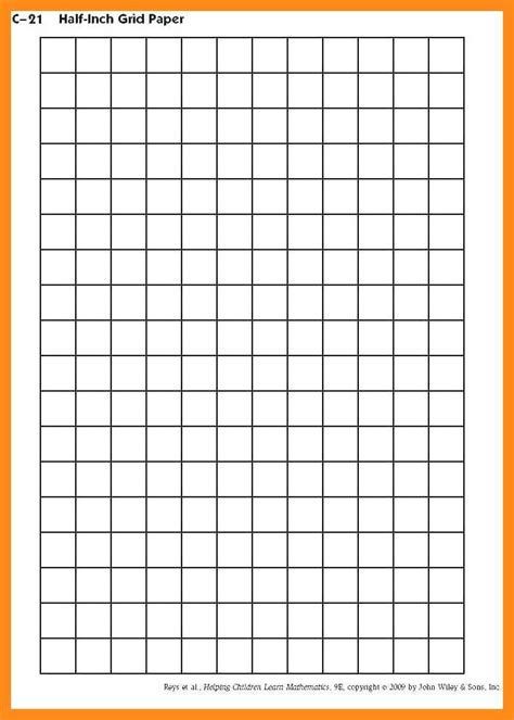 Printable 1 Inch Graph Paper - Free Printable Templates