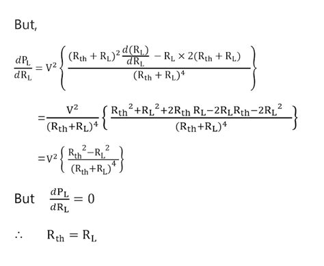 Maximum Power Transfer Theorem for DC circuits