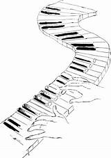 Coloriage  Jouer Des Touches De Piano Coloriages à Imprimer Gratuits sketch template