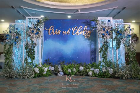 Starry Night themed Wedding of Cris & Chelzy - Khim Cruz | Wedding and ...