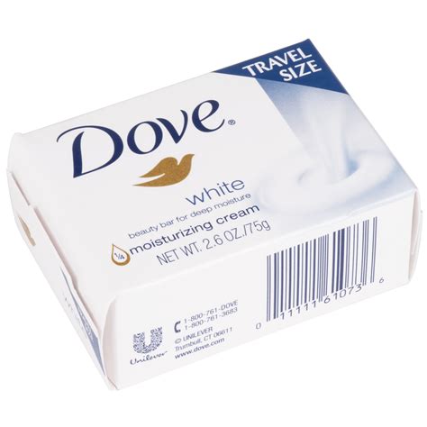 Dove CB126811 White 2.6 oz. Travel Size Beauty Bar Soap - 36/Case