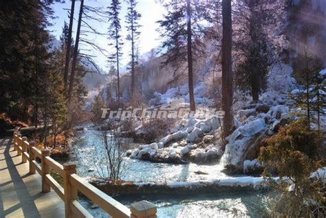 Jiuzhaigou Valley Beautiful Snow Scenery Aba Sichuan - Winter in Jiuzhaigou Valley, Jiuzhaigou ...