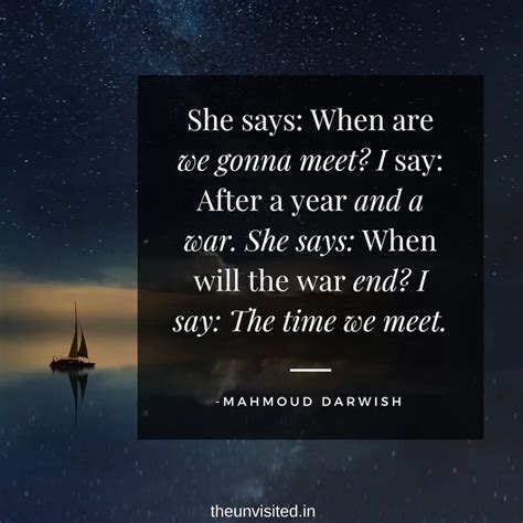 Mahmoud Darwish Quotes Romantic The unvisited love poet poem couple sad ...