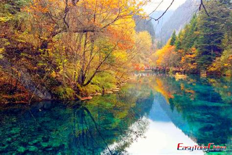 Jiuzhaigou Valley in Autumn Travel Photo, Chengdu Jiuzhaigou Travel - Easy Tour China