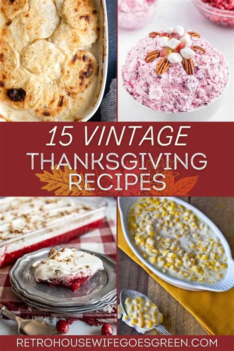 The Best Vintage Thanksgiving Recipes - Retro Housewife Goes Green