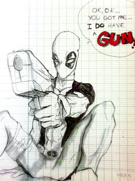 Deadpool ... with a gun by phum0 on DeviantArt