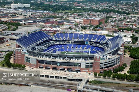 Aerial of M&T Bank Stadium, Baltimore - SuperStock