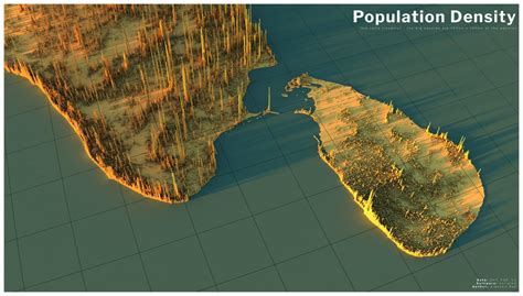 Population density in sri Lanka [map] : srilanka