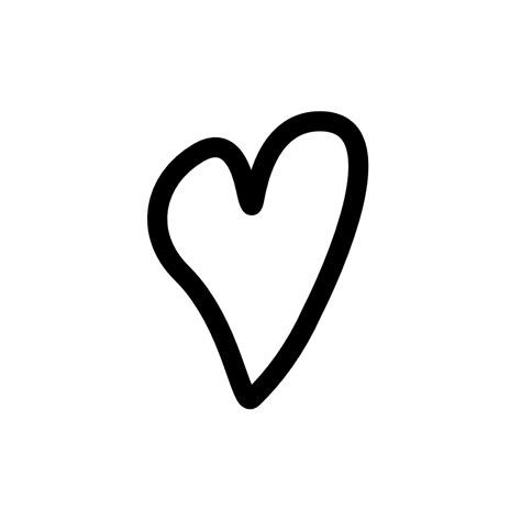 Hand Drawn Heart Outline Transparent