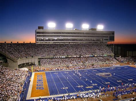 Boise State Sunset over Bronco Stadium - a photo on Flickriver