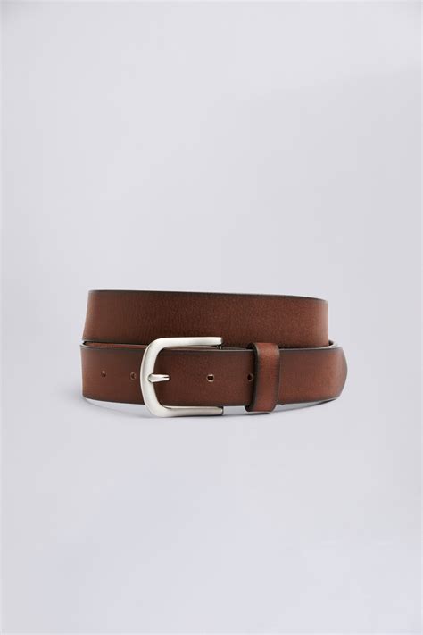 Casual Brown Leather Belt | Buy Online at Moss