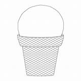 Fun And Simple ice cream cone coloring Page Perfect For Kids  sketch template