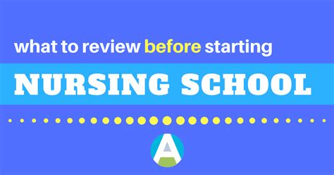 What to Review Before Nursing School Starts - Straight A Nursing