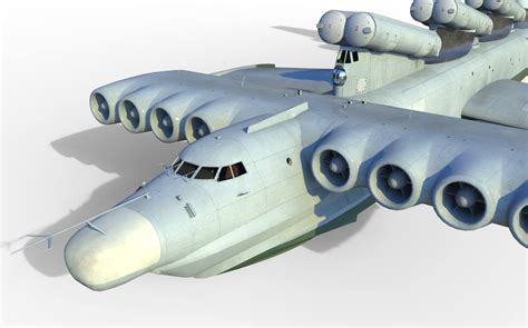 Lun-Class Ekranoplan Project 903 3D Model by citizensnip