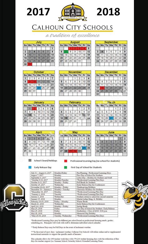 Calhoun City Schools Calendars – Calhoun, GA