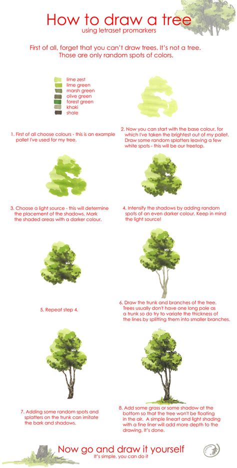 Tree drawing tutorial by Morpho-Deidamia on DeviantArt