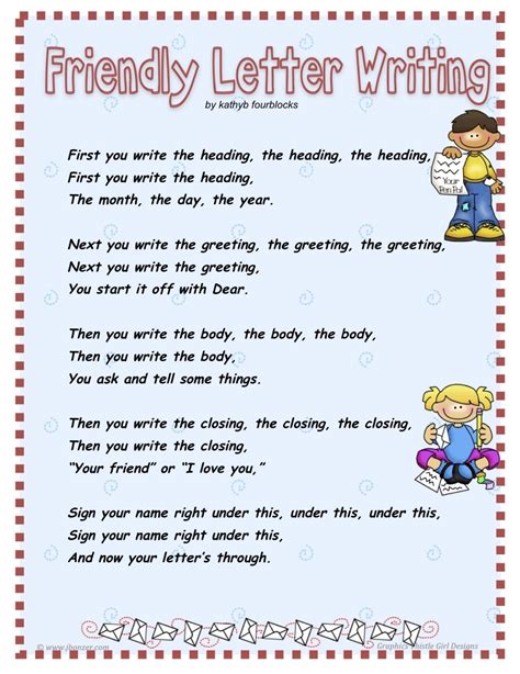 Friendly Letter Example For Kids | Free Letter Templates