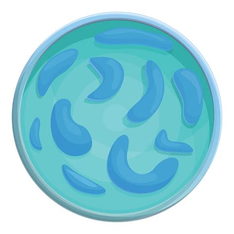 Petri dish microbe icon, cartoon style 14339698 Vector Art at Vecteezy