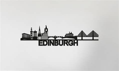 Edinburgh Skyline Edinburgh Gift Skyline Art | Etsy