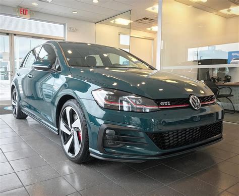 Introducing a new exterior color for the 2018 @volkswagen Golf GTI Great Falls Green Metallic ...