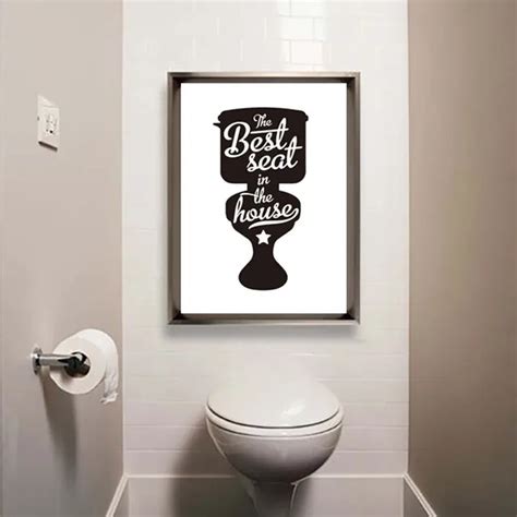 Toilet Note Life Quotes Posteramp Prints Modern Canvas Painting Bathroom Modular Wall Picture ...