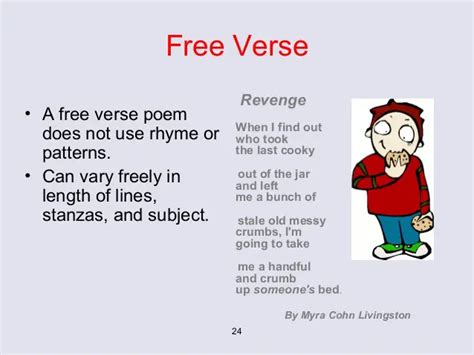 42 free verse poetry definition