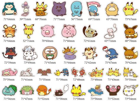 Pokemon Stickers Pack