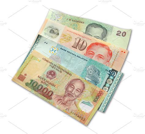 Asian currency banknotes | High-Quality Business Images ~ Creative Market