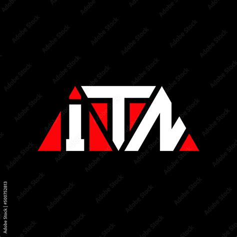 ITN triangle letter logo design with triangle shape. ITN triangle logo design monogram. ITN ...