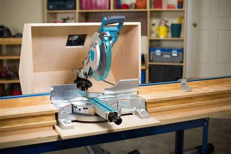 This miter saw dust hood is perfect for containing sawdust in your ...