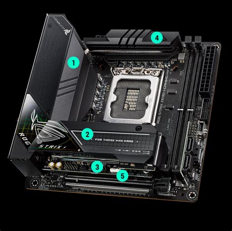 ASUS ROG Strix Z690-I Gaming WiFi 6E LGA 1700 (Intel 12th Gen) mini-ITX ...