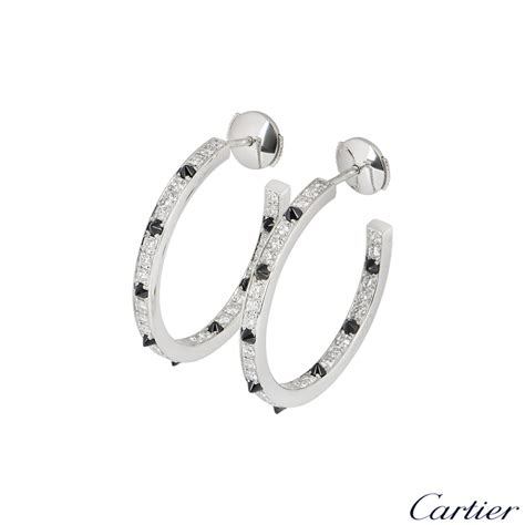 Cartier White Gold Panthere De Cartier Earrings | Rich Diamonds