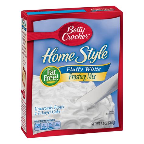 Betty Crocker Home Style Fluffy White Frosting Mix, 7.2 oz - Walmart ...